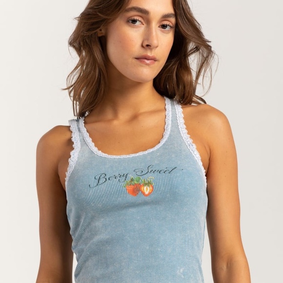 FULL TILT Berry Sweet Womens Tank Top - Picture 12 of 12
